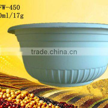 100% biodegradable disposable plastic bowl:XYFW-450