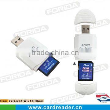 2013 New Style USB3.0 SD card reader,Slim and pocket size