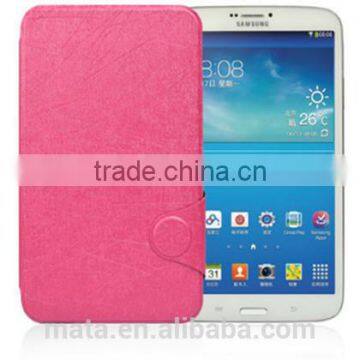 Silk Texture Flip Leather Cover Case With Card Slot For Samsung