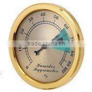 gold color bimetal hygrometer/moisture meter/humidity meter