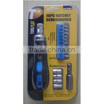 16 pcs Ratchet screwdriver set