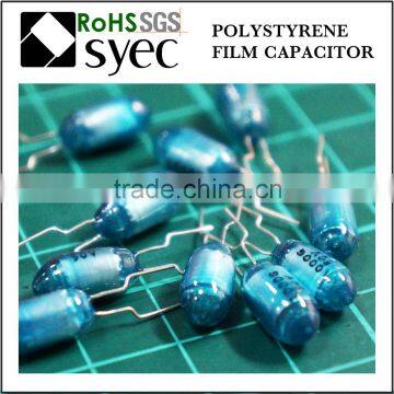 Tight Tolerances Radial Lead 202J 50V Polystyrene Film Capacitor