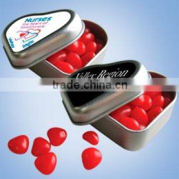 candy tins with heart shape