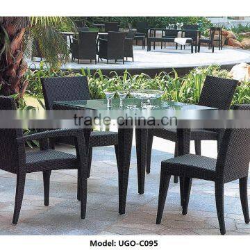 UGO Wicker Furniture Outdoor Rattan Balcony Chairs and Table