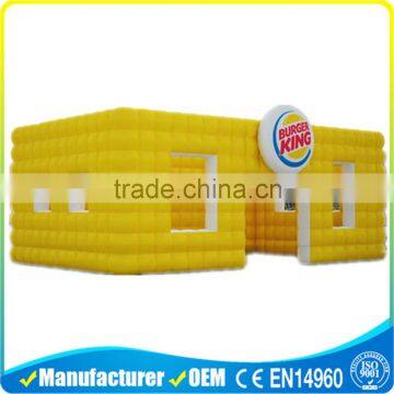 2016 Large Commercial Yellow Inflatable Cube Tent for Promotion