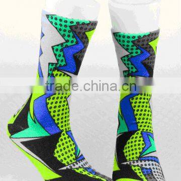 High quality stretchable cool sublimation socks woman dress socks