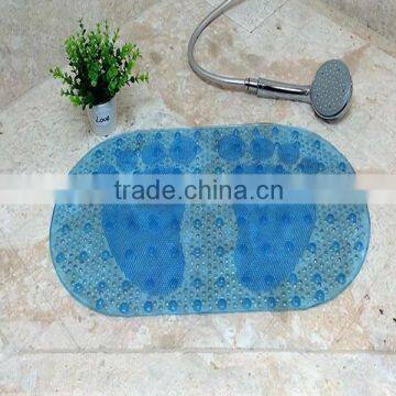 Square footprint mat anti-slip mat,plastic antibacterial pvc bath mat