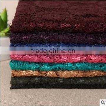 Warp knitting nylon lace fabric reactive dyeing garment material