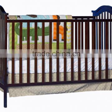 2015 new design baby toddler day bed 100% eco-friendly bamboo Fixed Side Convertible Crib baby cot bed