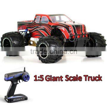 1:5 Giant Scale HSP RTR Radio Control Truck 26cc 4WD Petrol Gas Off-Road truck toys