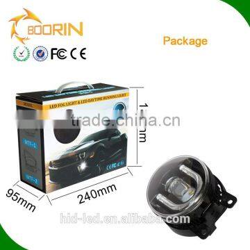 China guangzhou factory supplier 30W saving power environment auto LED fog lights with daytime running function