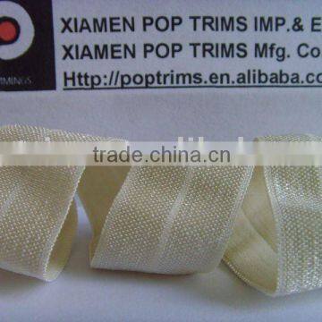 Shinny Nylon center Folded Elastic