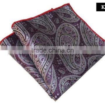 Wholesale High Quality Men Silk Printing Pocket Square , Polyester Printing Pocket Square photo-4