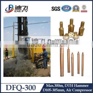 Crawler mounted hole digging drilling rig working with mud pump or air compressor