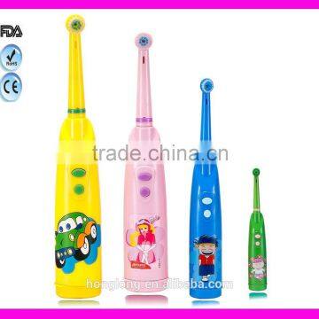 rotating toothbrush for children with cartoon design