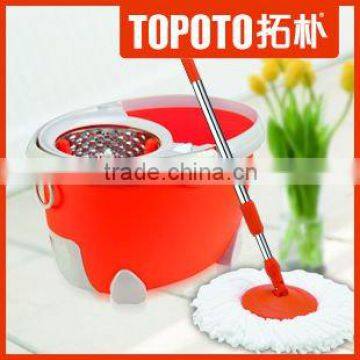 Magic Spin Mop 360 Rotating Pole "No Foot Pedal" 2 Microfiber Heads
