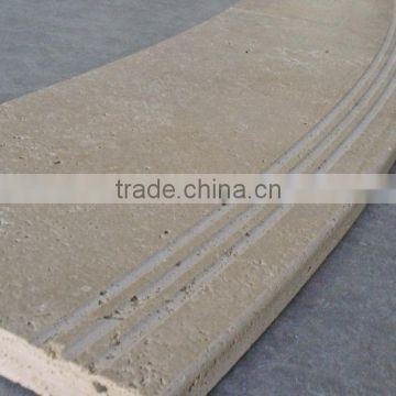 Natural stone pool coping tiles from Turkey