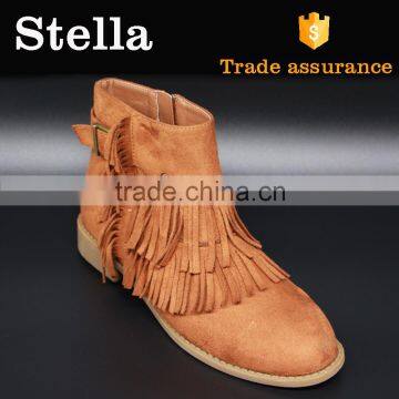 youth fashion latest ladies fur trim ankle boots