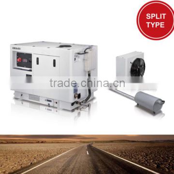 18kw diesel RV generator vehicle mounted with external muffler and radiator