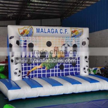 4 foot pop-up soccer goal with shooting target