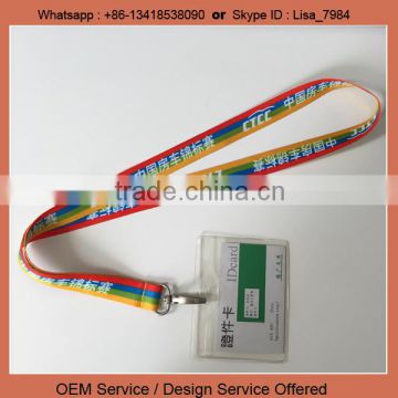 Retractable yoyo badge lanyard pvc card holder with lanyard