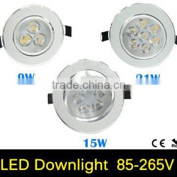 9W 15W 21W AC85V-265V 110V/220V LED Ceiling Downlight Recessed LED Wall lamp Spot light