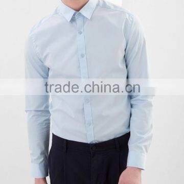 Men's Classic Dress Business Cotton Long Sleeve Shirt photo-2