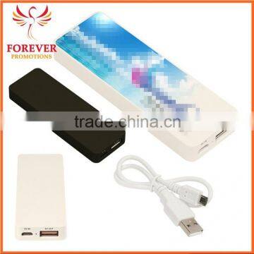 Hot Selling Power Bank Promotional Logo Print USB Bar Power Bank