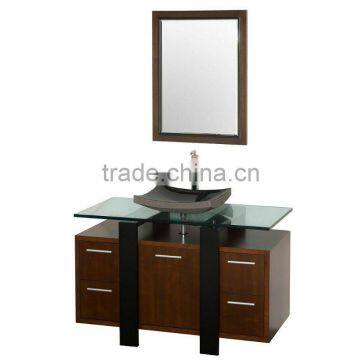 48'' modern walnut bathroom cabinet(mb-053)