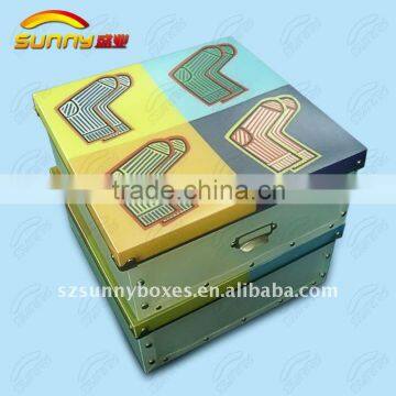 Decorative foldable storage boxes