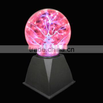 Desktop plasma light,glass plasma light for 5 inch with christmas tree