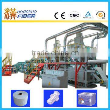 Airlaid pad making machine, Airlaid sanitary pad production line