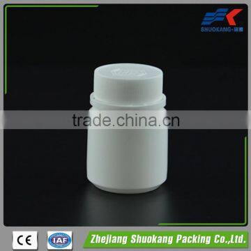 Wholesale 60ml hdpe plastic bottle white plastic pill bottles for medication pill bottle CRC cap