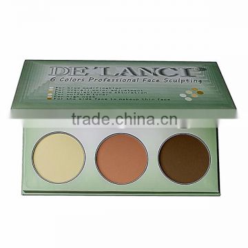 High quality 6 color makeup face powder ,make up, pressed powder with mirror