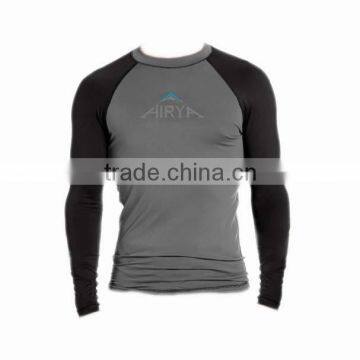 UV Sun Protection Men's Basic Skins Long Sleeve Crew Rash Guard /Surf Tee / Surf Shirt / Sports Wear photo-3