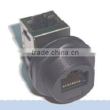 RJ45 90 degree screw type IP67 waterproof connector,Chogori high quality Nylon connector,easy installabel watertight connector