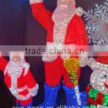 Christmas Decorations Lighted Led Acrylic Light Outdoor Sitting Santa                        
                                                Quality Choice