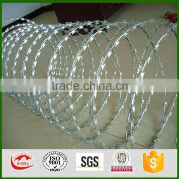 BTO-22 Hot Dipped Galvanized Razor Barbed Wire/ CBT-65 concertina razor barbed wire