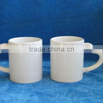 heart handle coated mug