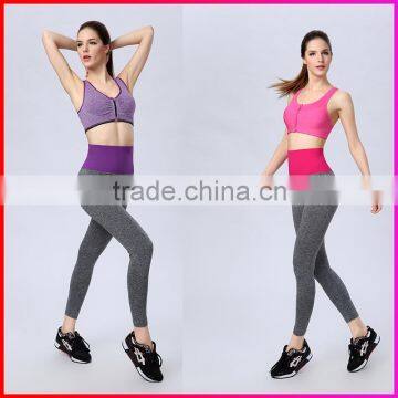 Breathable workout fitness elastic womens gym leggings pants