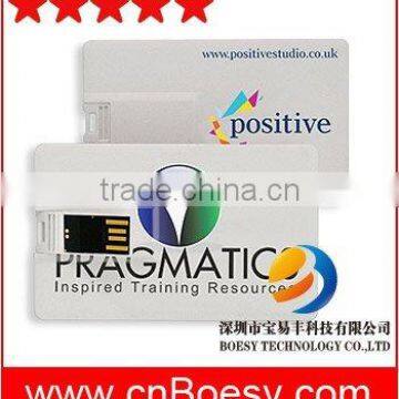 Customized card usb flash drive wholesale with webkey function for promotion gift