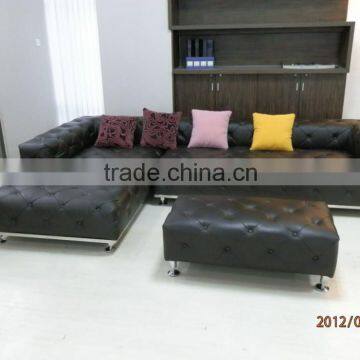 Luxury High End Leather Corner Sofa (NY1687)