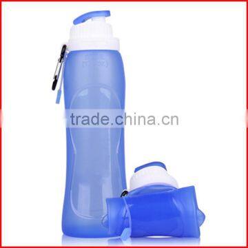 Soft silicone wrap foldable water bottle joyshaker