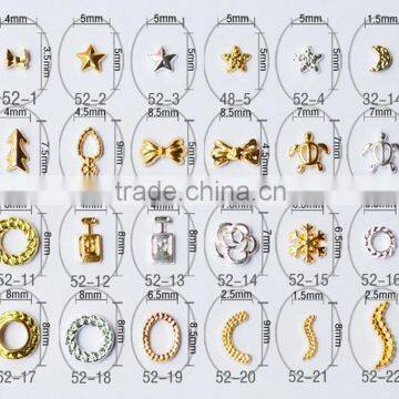 2016 Hot sale Japanese style 3D sea series DIY nail art decoration Fancy nail metal studs