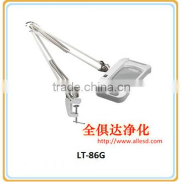 Moveable LED Rectangle Lens Esd Magnifier 8x Lamp For Inspection Beauty Quality Choice Skin Checking