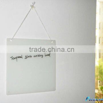 hanging tempered glass memo board