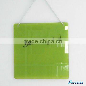 hanging tempered glass note board