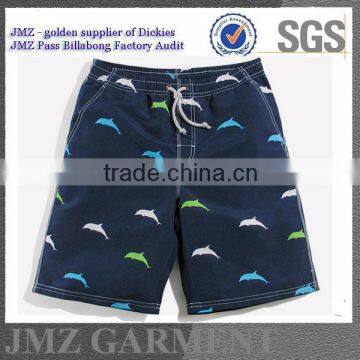 Stylish quality polyester custom bermuda beachwear cargo swim shorts