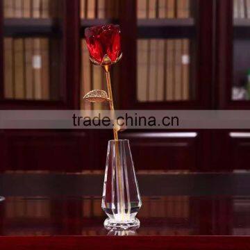 Natural Rose Crystal Artificial Flowers For Wedding Favors