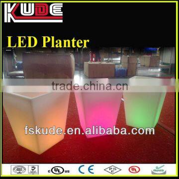 Infrared control led light illuminated flower pot